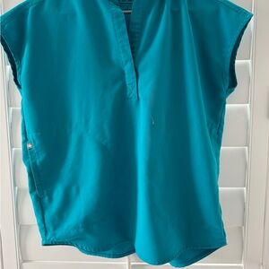 Teal Women's FIGS scrub Top